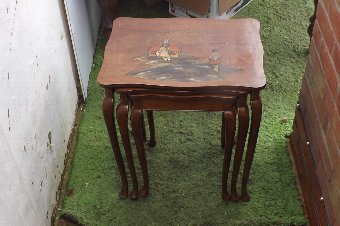 Chinese Handpainted nest of tables