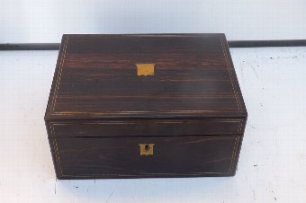 Writing Box/Slope coromandel wood Victorian