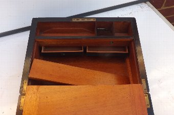 Antique Writing Box/Slope coromandel wood Victorian 