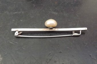 Antique vintage pearl brooch