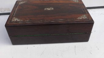 Antique antique writing slope Victorian in rosewood 