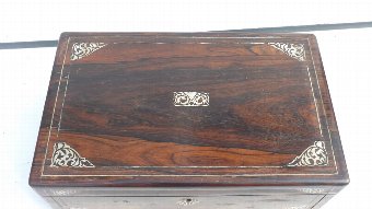 Antique antique writing slope Victorian in rosewood 