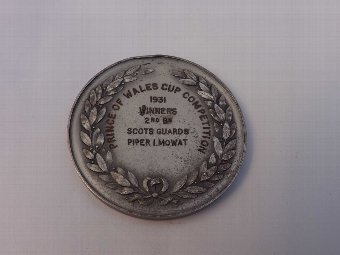 Antique Household Brigade winners medal 1931.CC