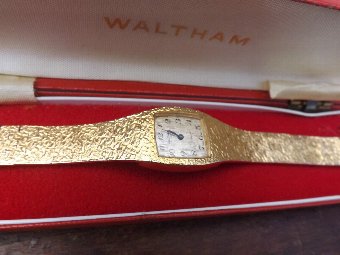 Antique vintage wristwatch Ladie's Waltham mechanical 