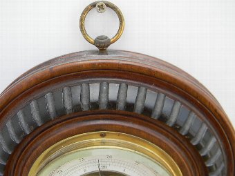 Antique antique barometer Mahogany cased Edwardian