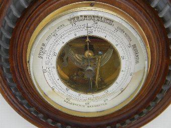 Antique antique barometer Mahogany cased Edwardian