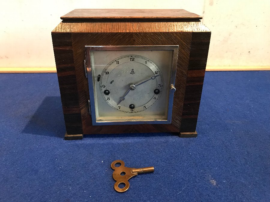 Antique Rare miniature Gustav Becker Westminster Chimes mantle clock  
