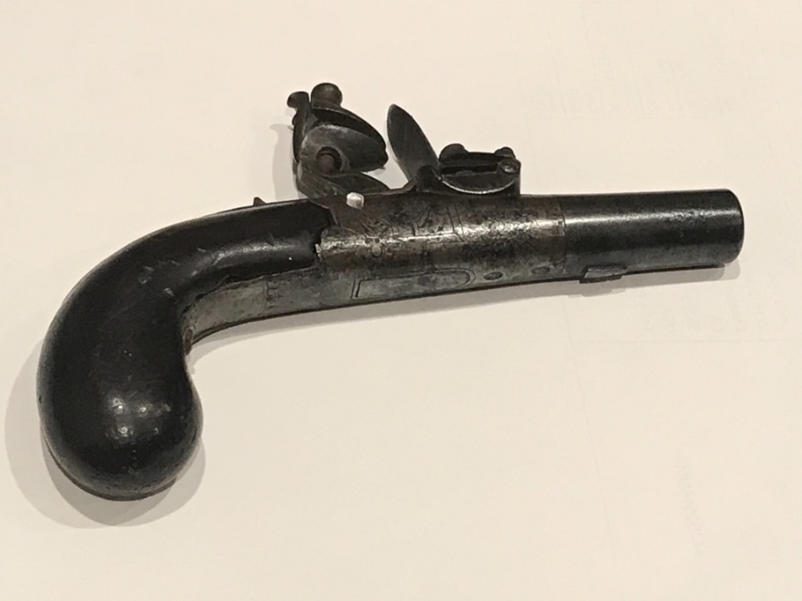 Antique Flintlock pocket pistol 