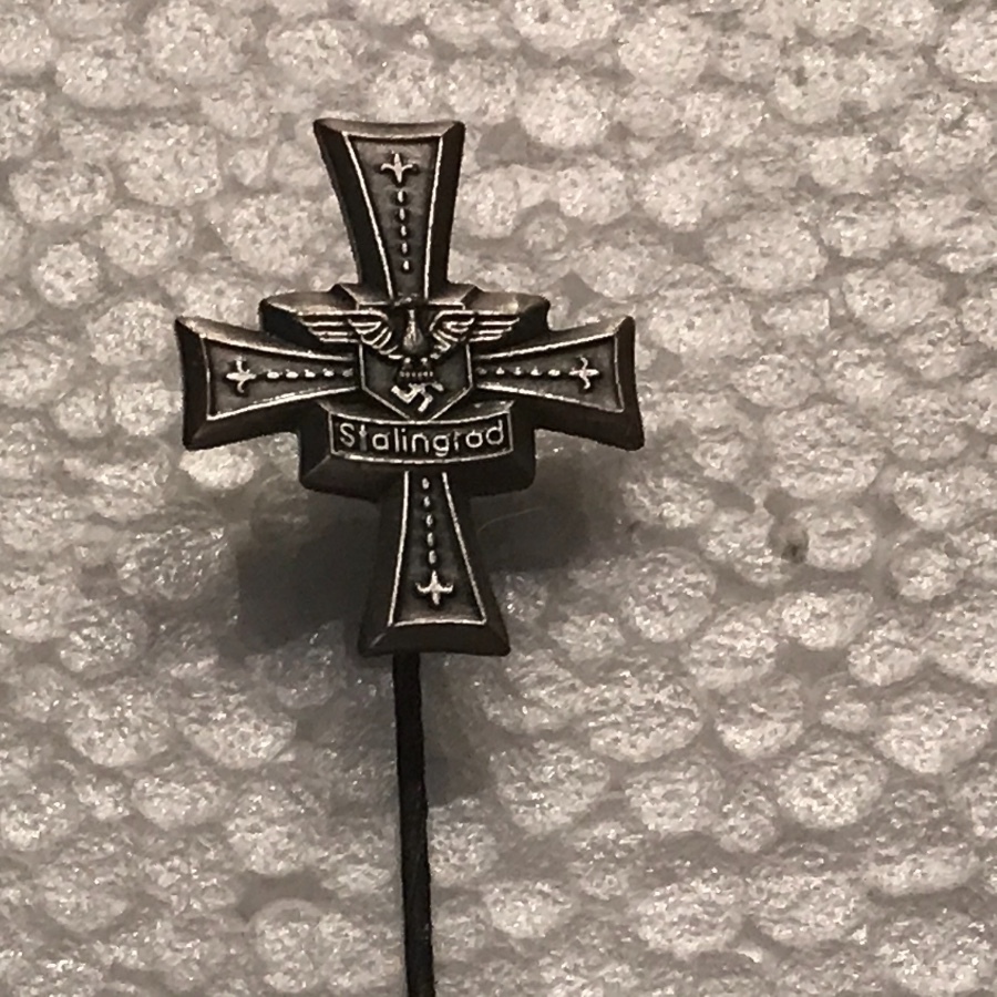 Antique Stalingrad German Veterans tie pin 