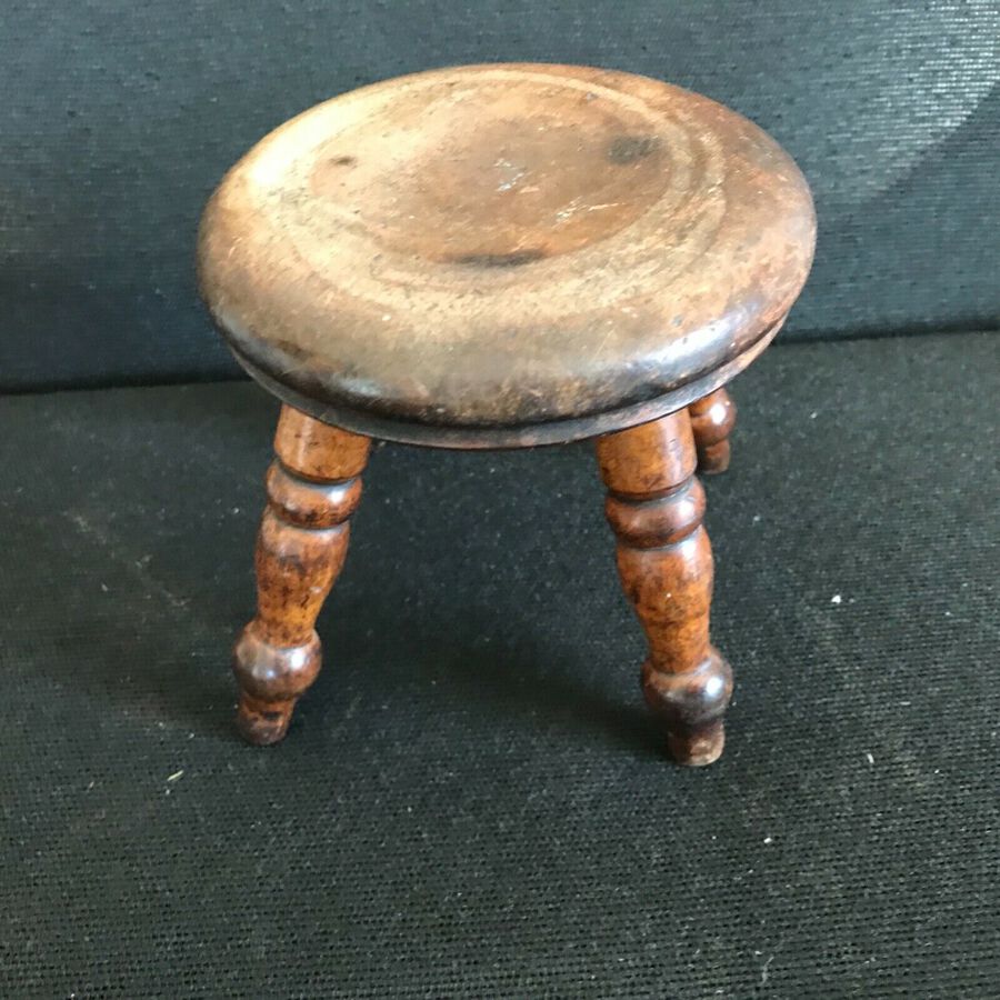 Antique Victorian stool Salesman’s sample Treen