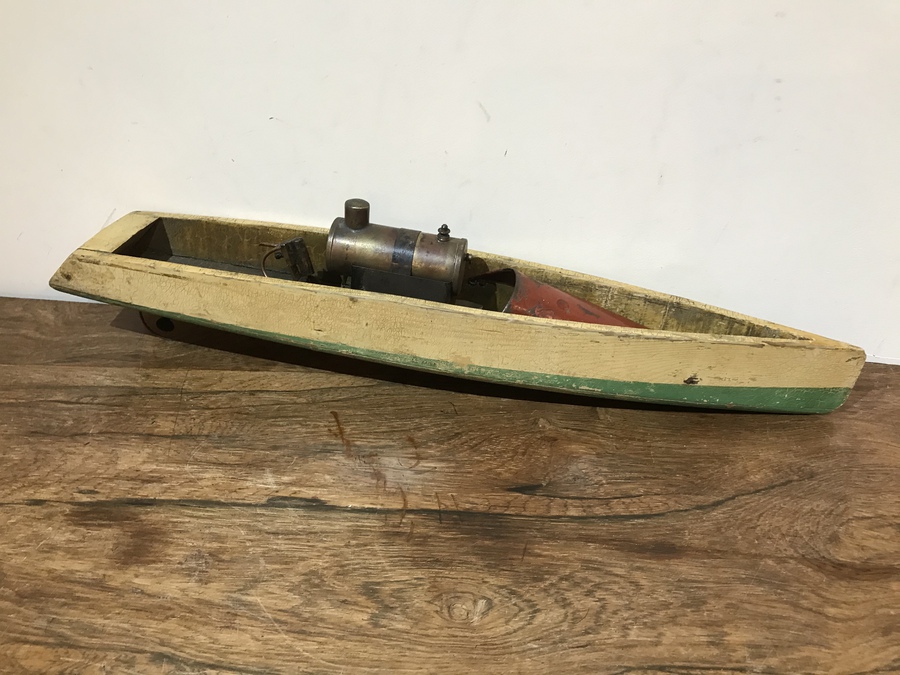 Antique Steam driven boat by Bowman