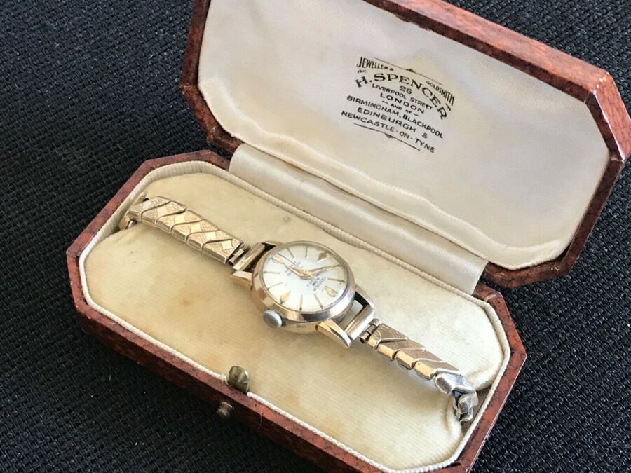 Antique Lady’s Centaur automatic 25 jewel 9Ct gold wristwatch