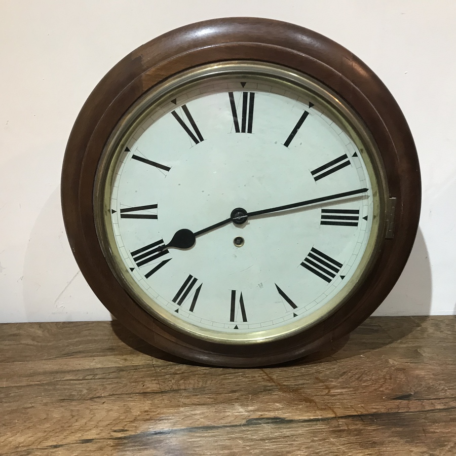 Antique Fusee wall clock mahogany 1900’s