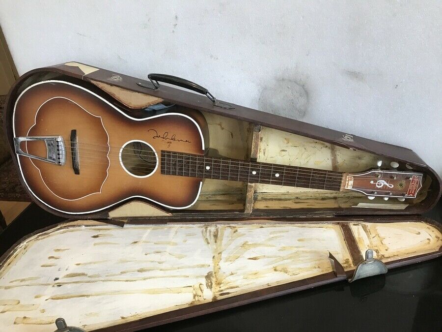 Antique Gallotone Champion acoustic guitar