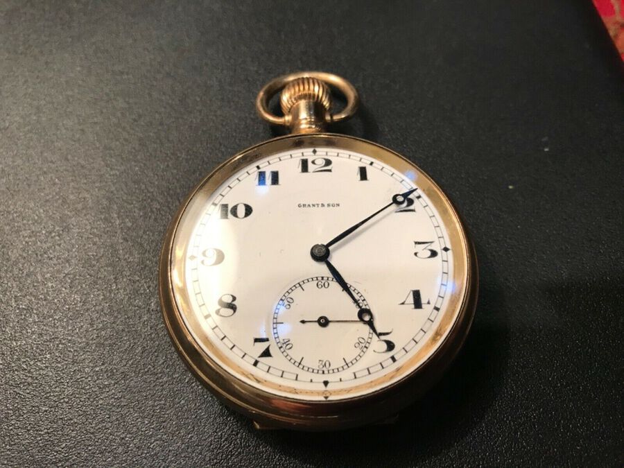 Antique Vintage gold plated pocket watch
