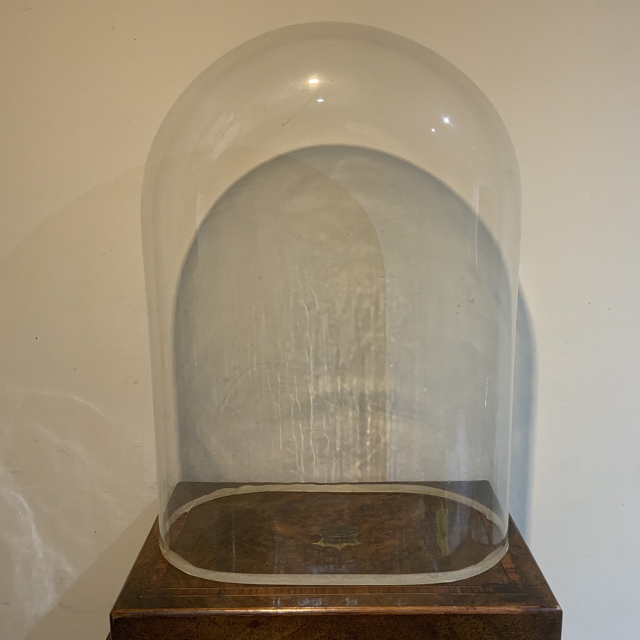 Antique Glass Dome for Skeleton Clock Victorian 