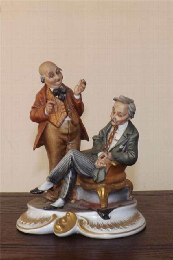 Antique Capo Demonte figures work by Troche Bruno