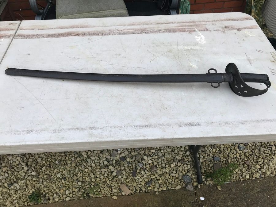 Antique British Heavy Cavalry Sword 