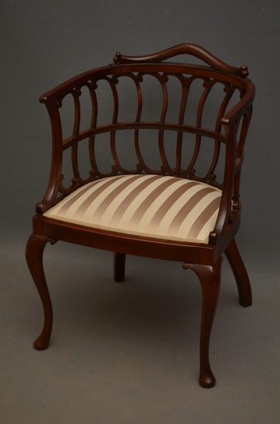 antique Late Victorian Chair by Druce & Co London sn2540