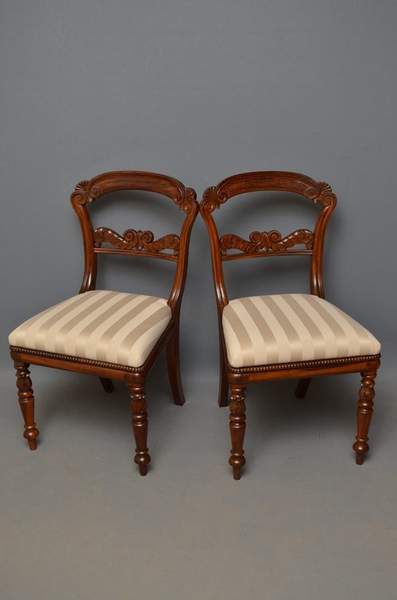 antique Set of 8 William IV Rosewood Chairs sn2402