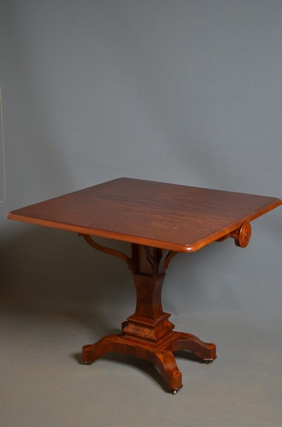 antique Victorian Drop Leave Table sn2575
