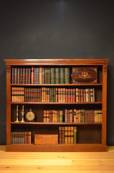antique Victorian Open Bookcase sn2580