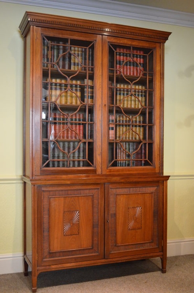 antique Late Victorian Bookcase