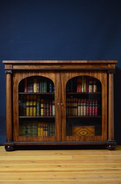 Antique william IV bookcase/ display cabinet sn2555
