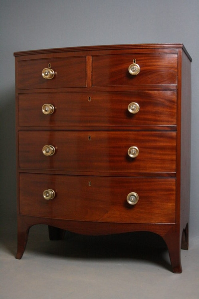 Regency Bowfronted Chest of Drawers sn2312