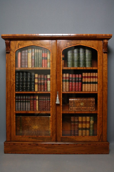 Victorian Walnut Bookcase sn2311