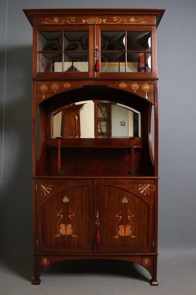 Pair of Art Nouveau Display Cabinets sn2122