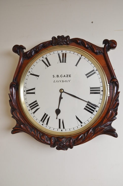 Victorian Wall Clock by S B Gaze London sn2422