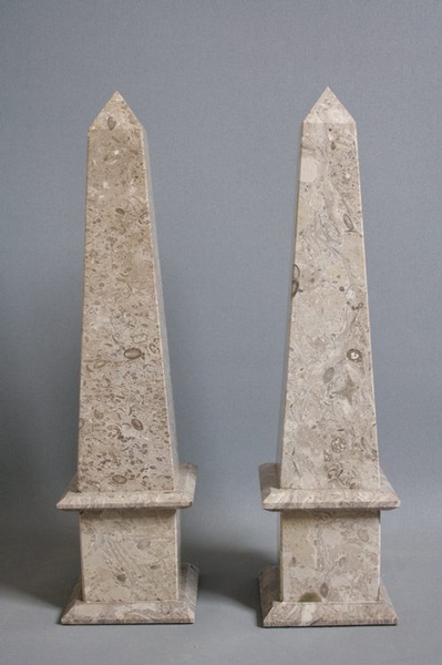 A Pair of Marble Obelisks  sn1145