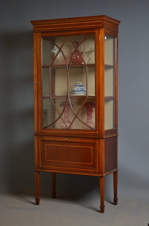 Edwardian Slim Display Cabinet