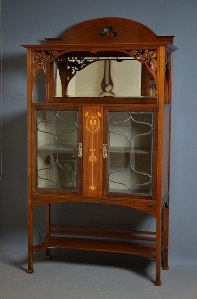Art Nouveau Display Cabinet sn2615
