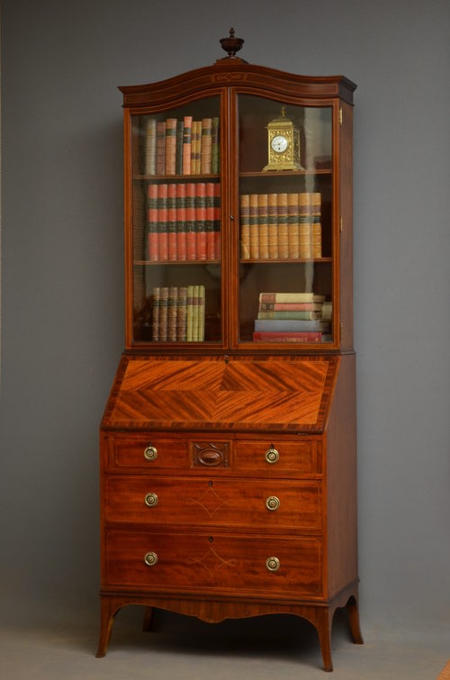 Edwardian Bureau Bookcase sn2747