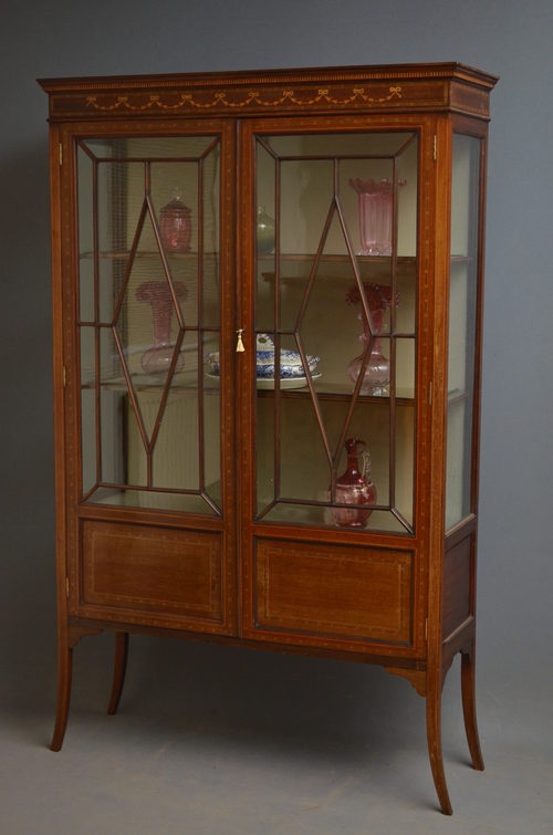 Edwardian Display Cabinet sn2758