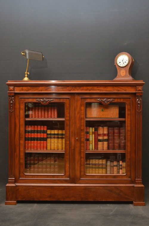 Early Victorian Glazed Bookcase Sn2826