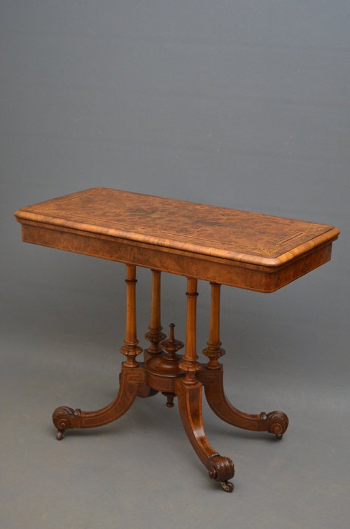 Victorian Game Table Sn2851