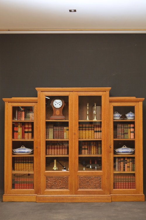 Superb Victorian Oak Bookcase Sn2899