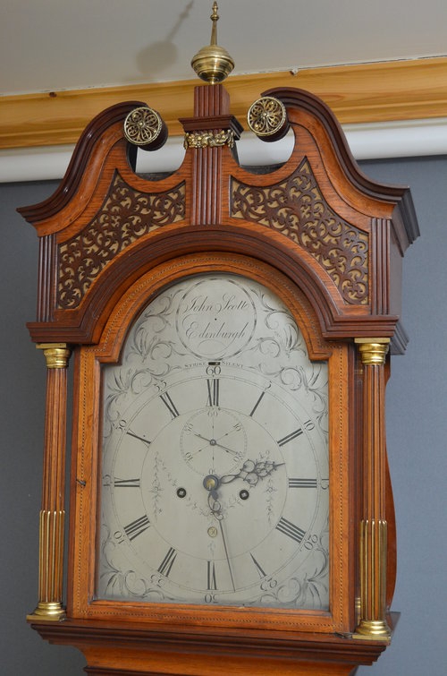 Georgian Longcase Clock by John Scott, Edinburgh Sn2918