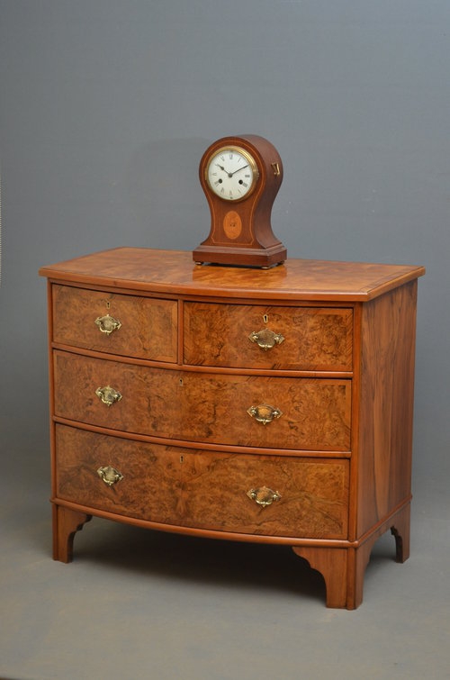 Turn of the century Bowfronted Chest of Drawers Sn2904 