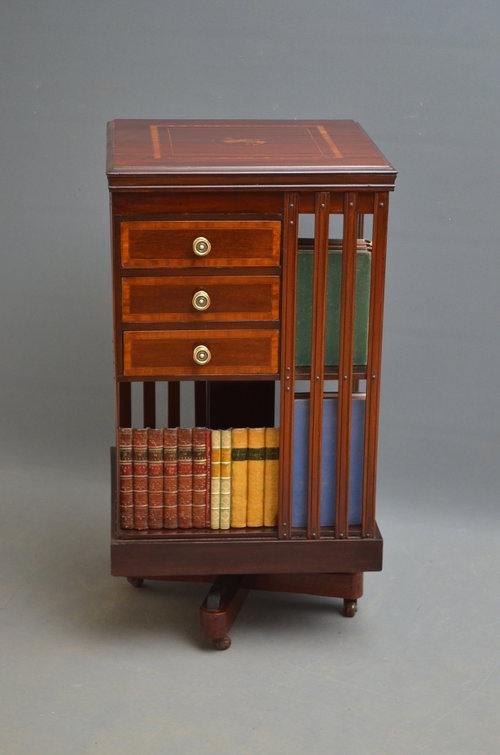 Late Victorian Revolving Bookcase  Sn2883