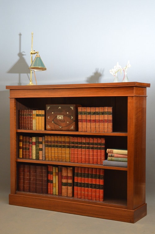 Victorian Walnut Open Bookcase Sn2959 