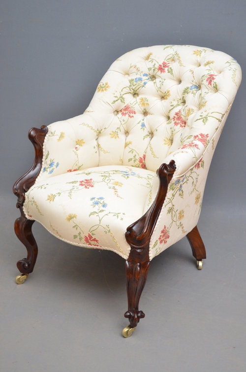 Victorian Rosewood Armchair Sn2413