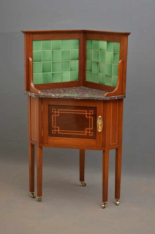 Edwardian Corner Cabinet - Corner Washstand Sn3006