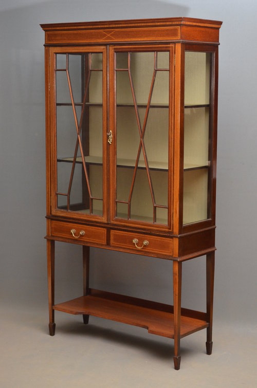 Edwardian Display Cabinet - China Cabinet Sn3008