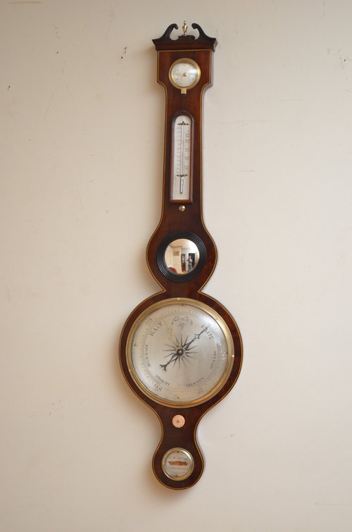 William IV Wheel Barometer by M. McHugh Sn2928  