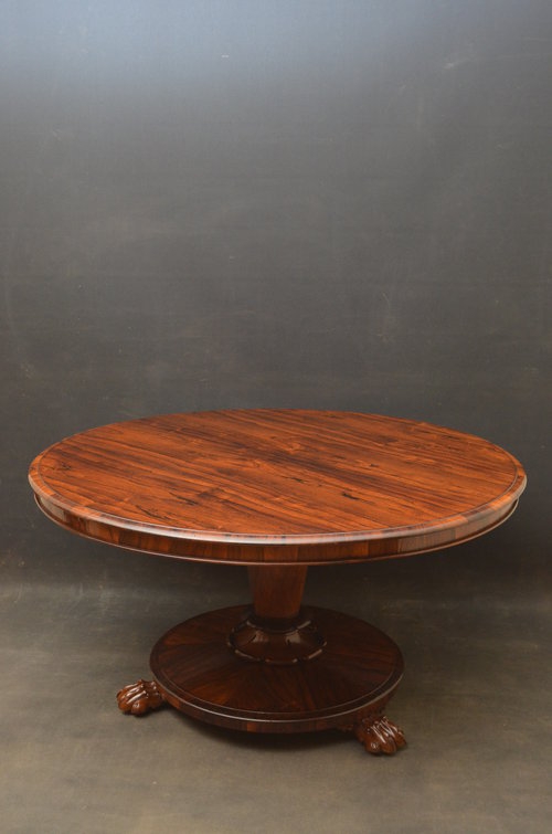 William IV Dining Table - Rosewood Dining Table Sn3021 
