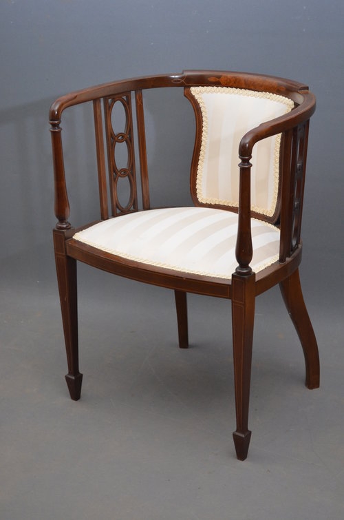 Fine Edwardian Chair - Tub Chair sn2989